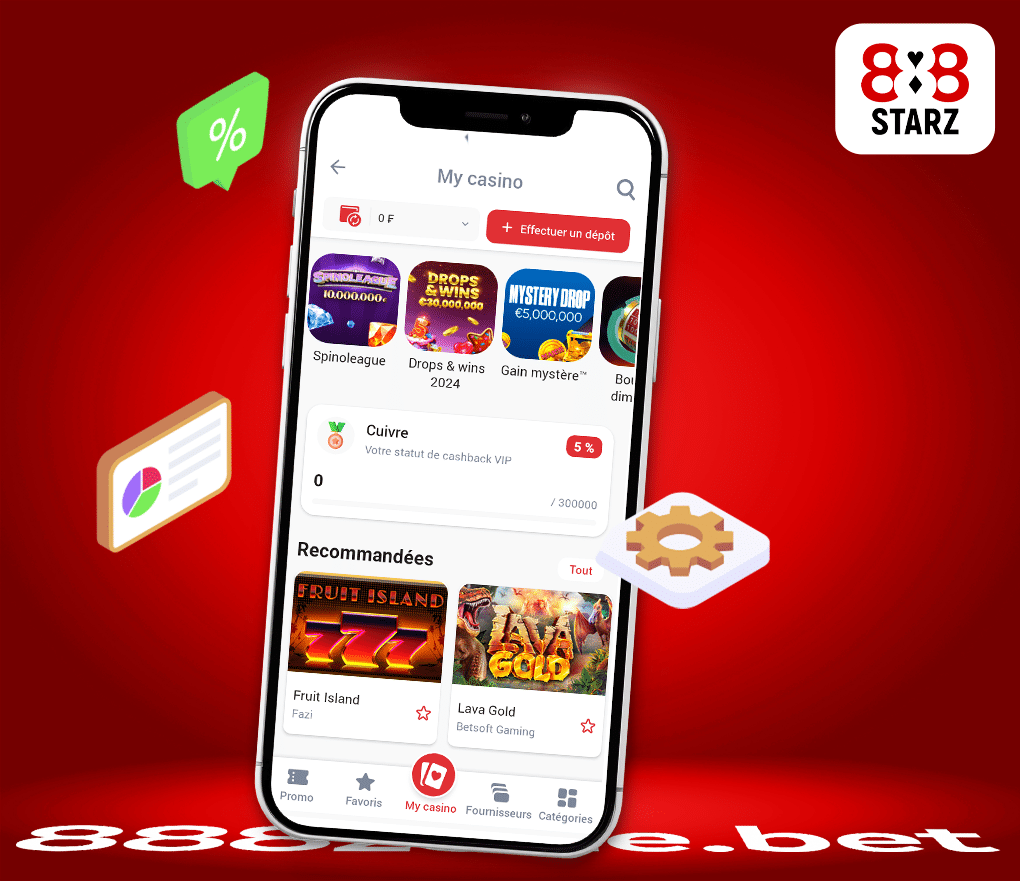 Les principales fonctionnalités du casino 888starz