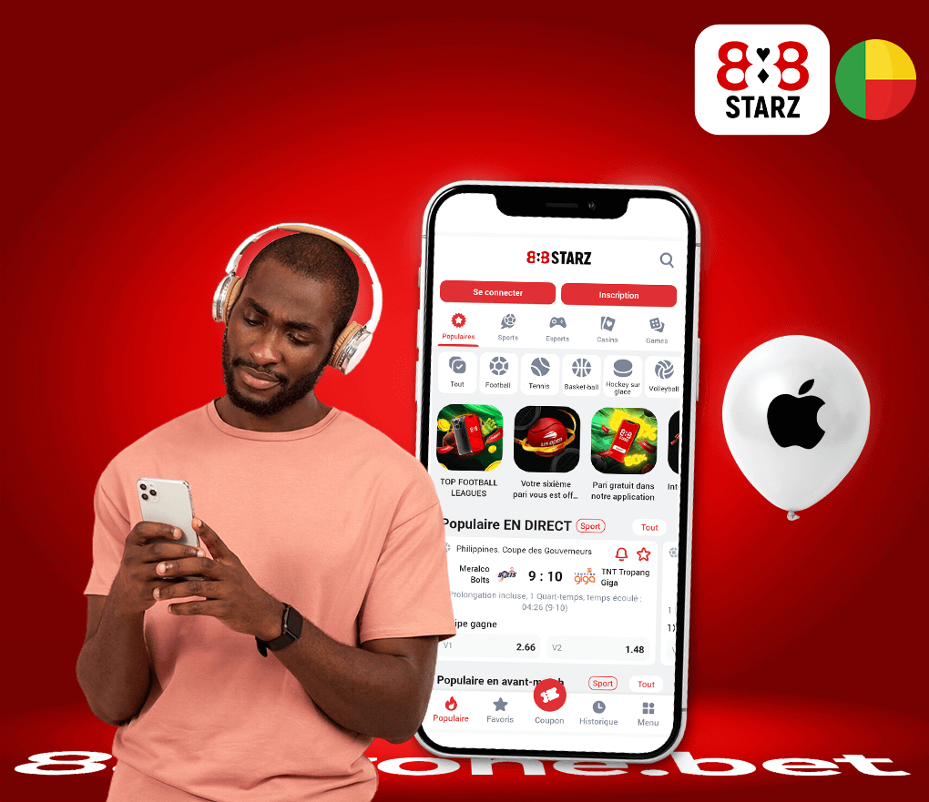 Télécharger l'App 888starz Bénin pour iphone.