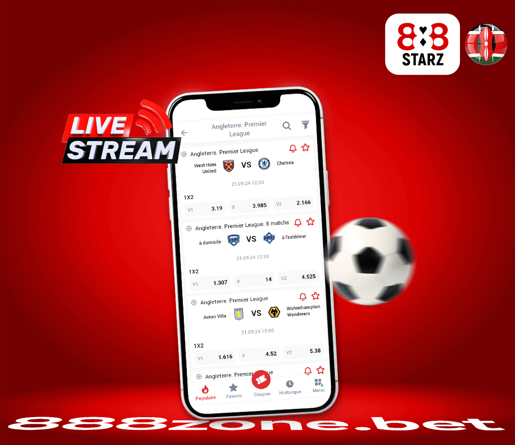 Les paris en direct sur 888starz Kenya