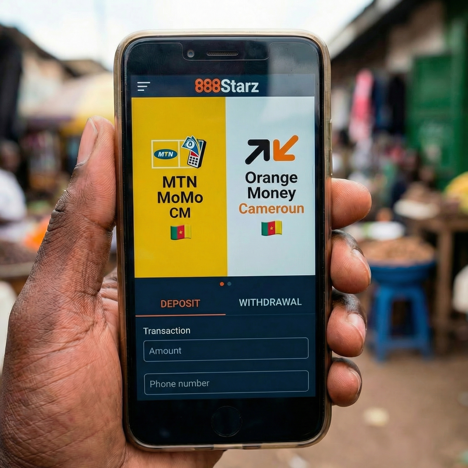 Dépôt et retrait sur 888Starz au Cameroun