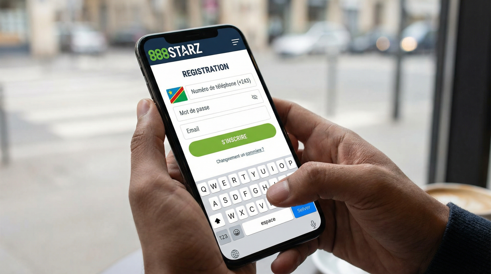 S'inscrire sur 888Starz depuis la RDC